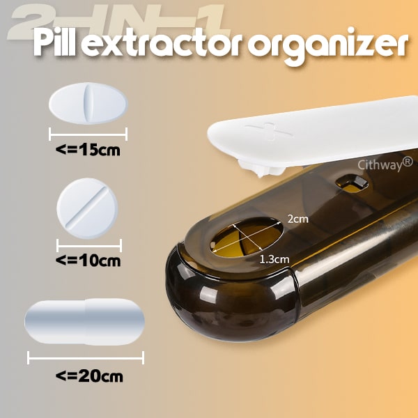 Cithway® 2-in-1 Portable Medicine Picker Storage Organizer
