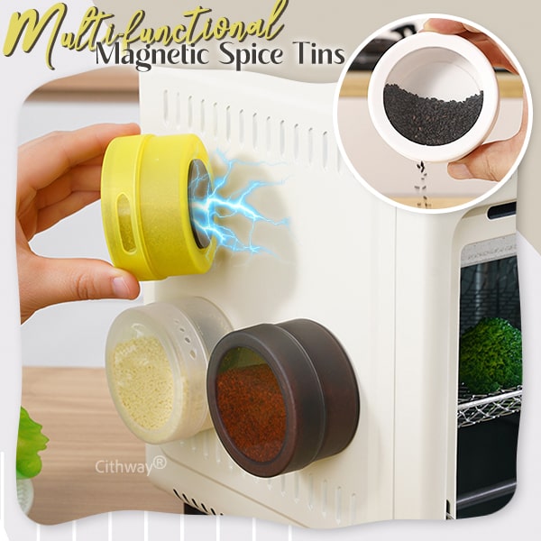Cithway® Magnetic Wall-Mounted Spice Jar