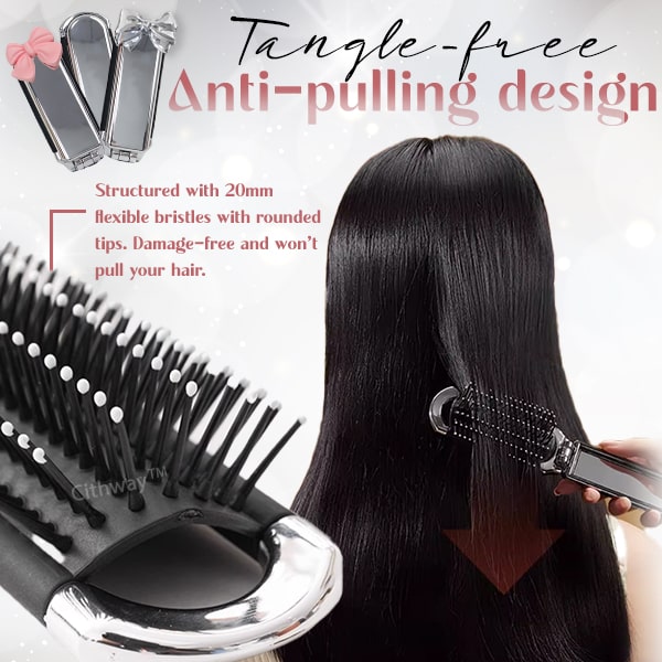 Cithway™ Flat-Compact Foldable Hair Brush With Mirror