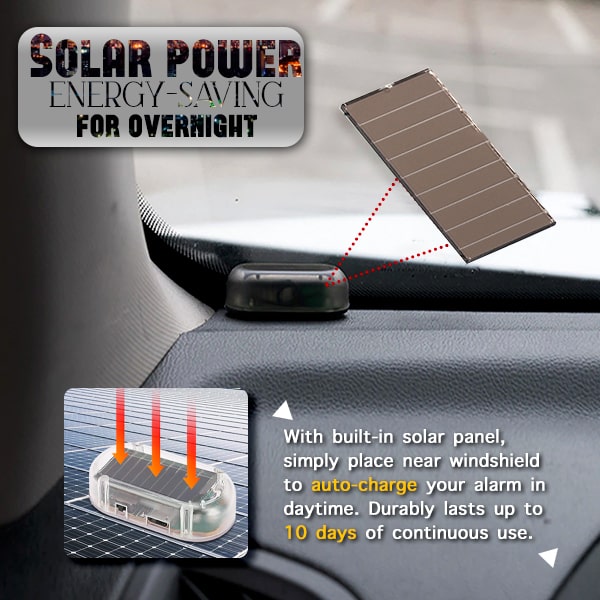 Anti-Theft Solar Car Alarm Light