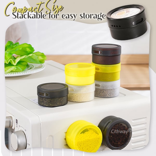 Cithway® Magnetic Wall-Mounted Spice Jar
