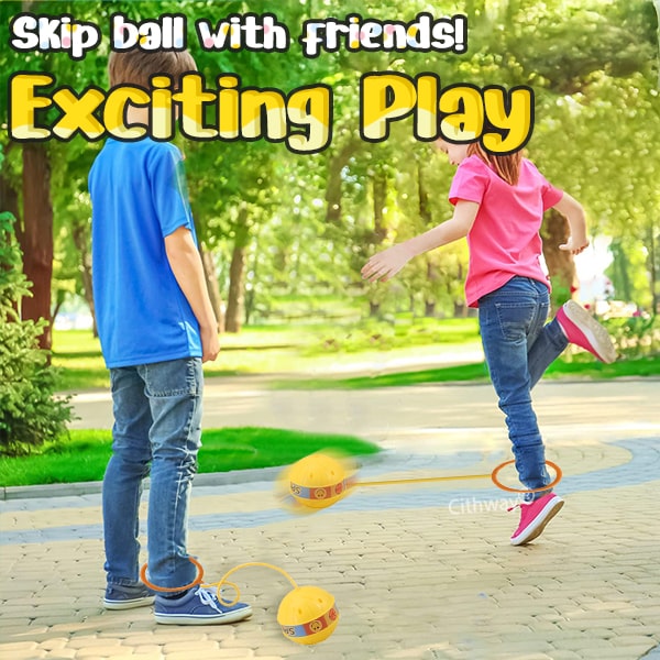 Cithway® Fun LED Glowing Ankle Skip Ball Toy