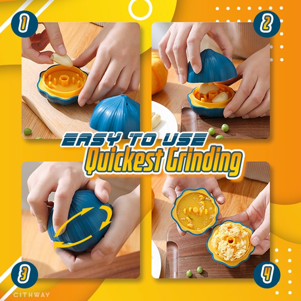 Cithway™ Easy-Twist Garlic Clove Press Crusher