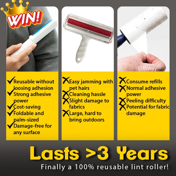 Cithway® Reusable Quick-Clean Lint Roller