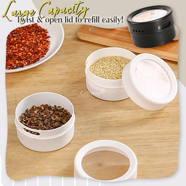 Cithway® Magnetic Wall-Mounted Spice Jar