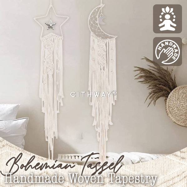 Cithway® Bohemian Tassel Handmade Woven Tapestry