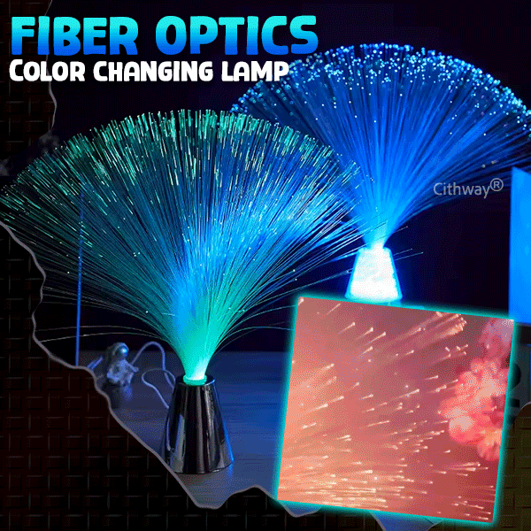 Cithway® Fiber Optics Color-Changing Fountain Night Lamp – meomeland