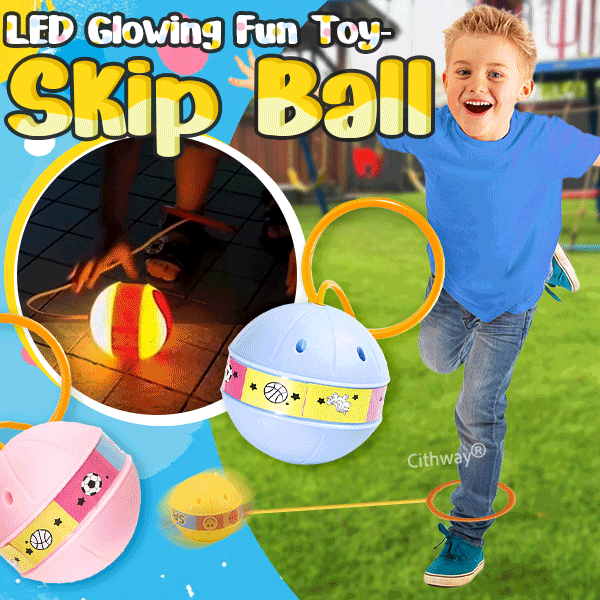 Cithway® Fun LED Glowing Ankle Skip Ball Toy