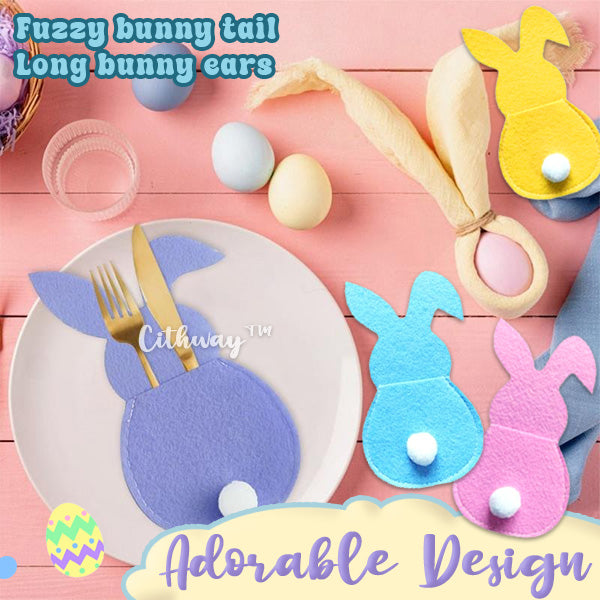 Cithway™ Pastel Easter Rabbit Utensil Bag (4PCS)