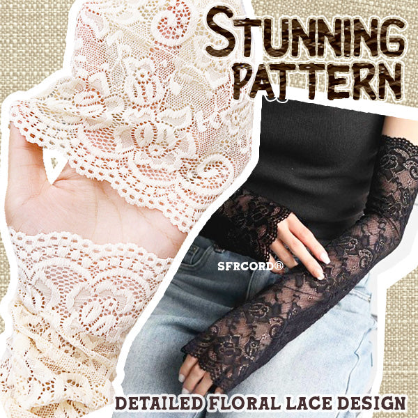Sfrcord® Chic Girl Lace Arm Cover (1 Pair)