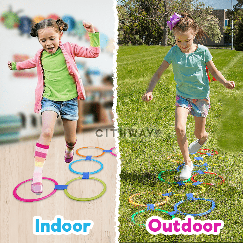 Cithway® Rainbow Hopscotch Ring Set