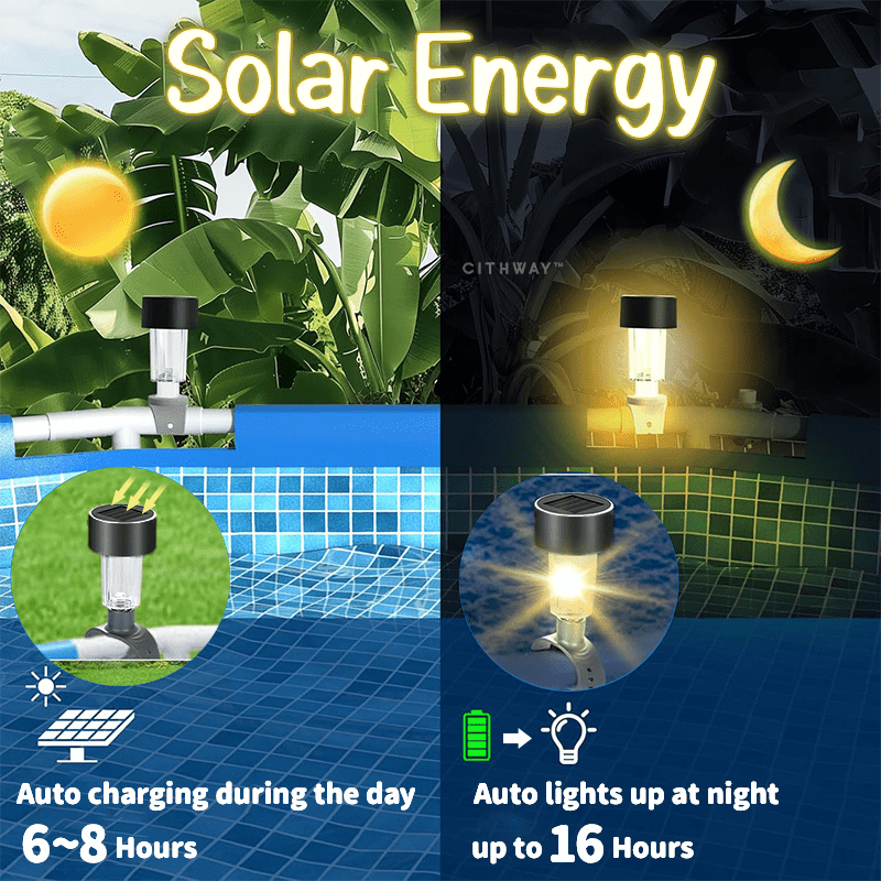 Cithway™ Ultra-Bright Solar LED Pool Side Lights
