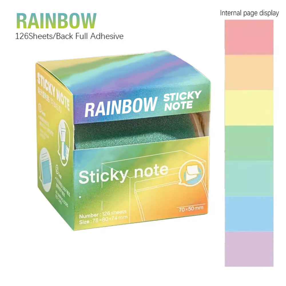 Cithway™ Transparent Pearl Tab Sticky Notes (126 Sheets)