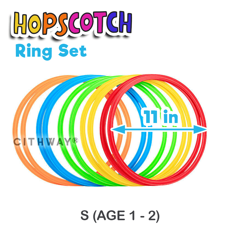 Cithway® Rainbow Hopscotch Ring Set