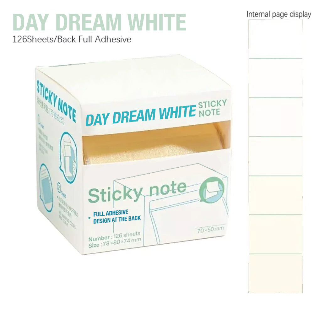 Cithway™ Transparent Pearl Tab Sticky Notes (126 Sheets)