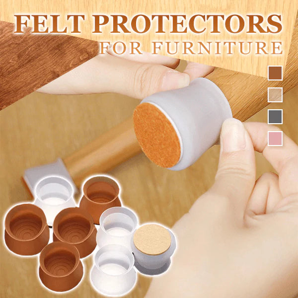 Chair & Table Legs Felt Protective Covers (Set of 8)